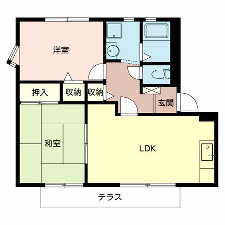 ブラウンヒルズ東山C棟の物件間取画像